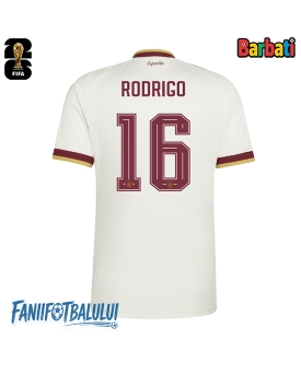 Spania Rodri Hernandez #16 Tricou Fotbal Replică Mondial 2026 Barbati Deplasare